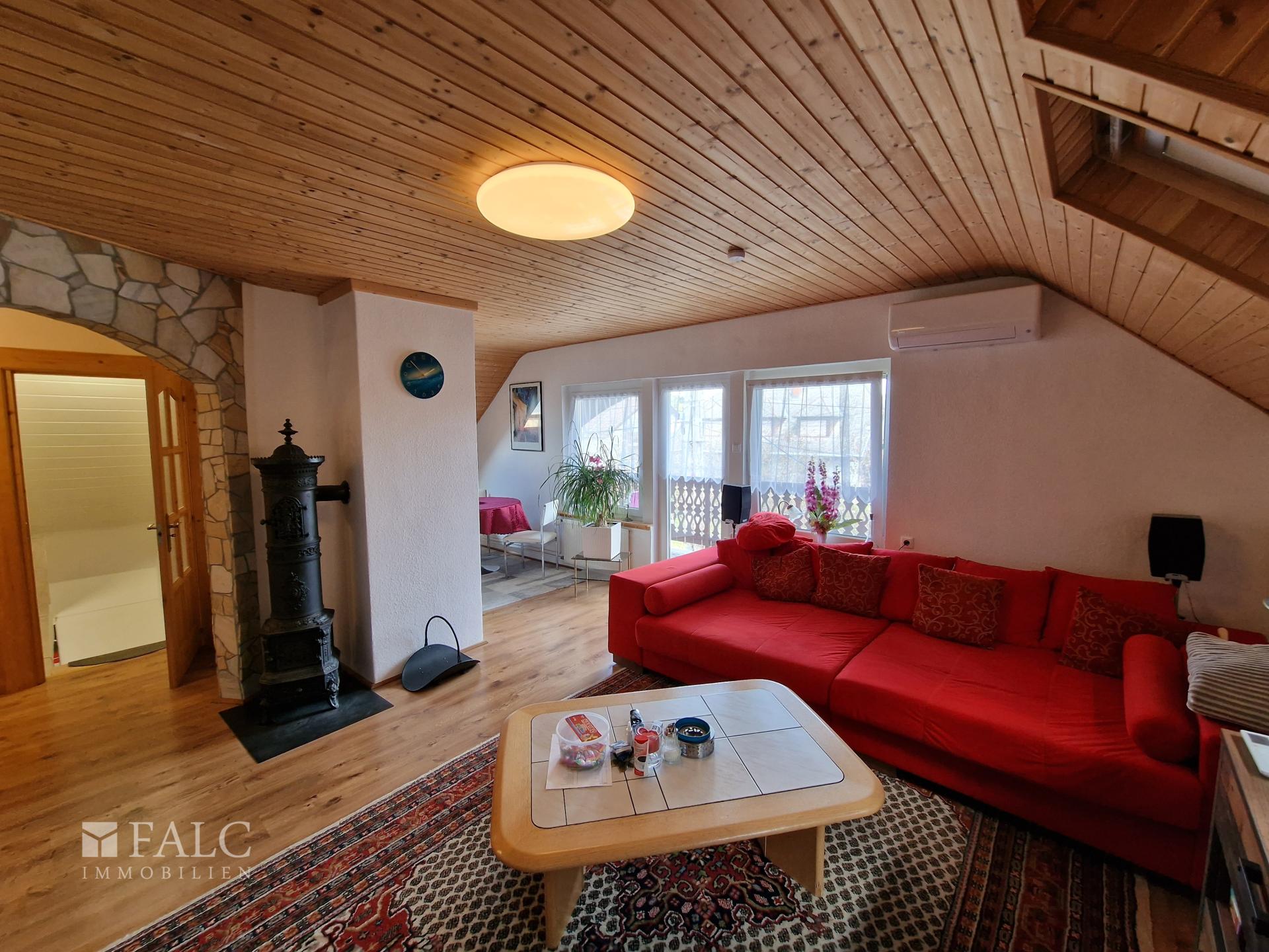 Wohnbereich Essbereich Kamin OG